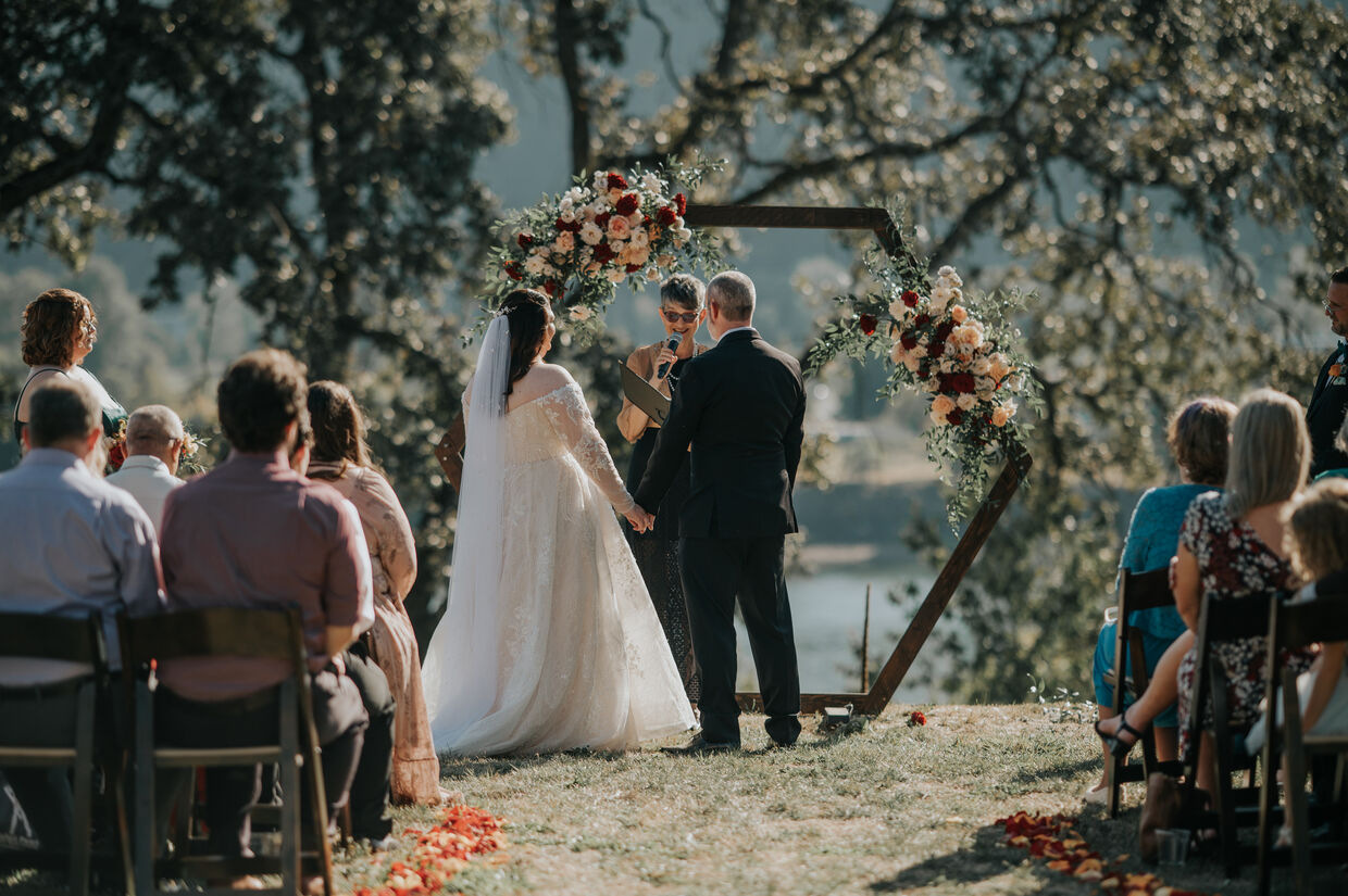 Wedding ceremony at St. Johns Inn, Portland Oregon, Higher Love Event Co.